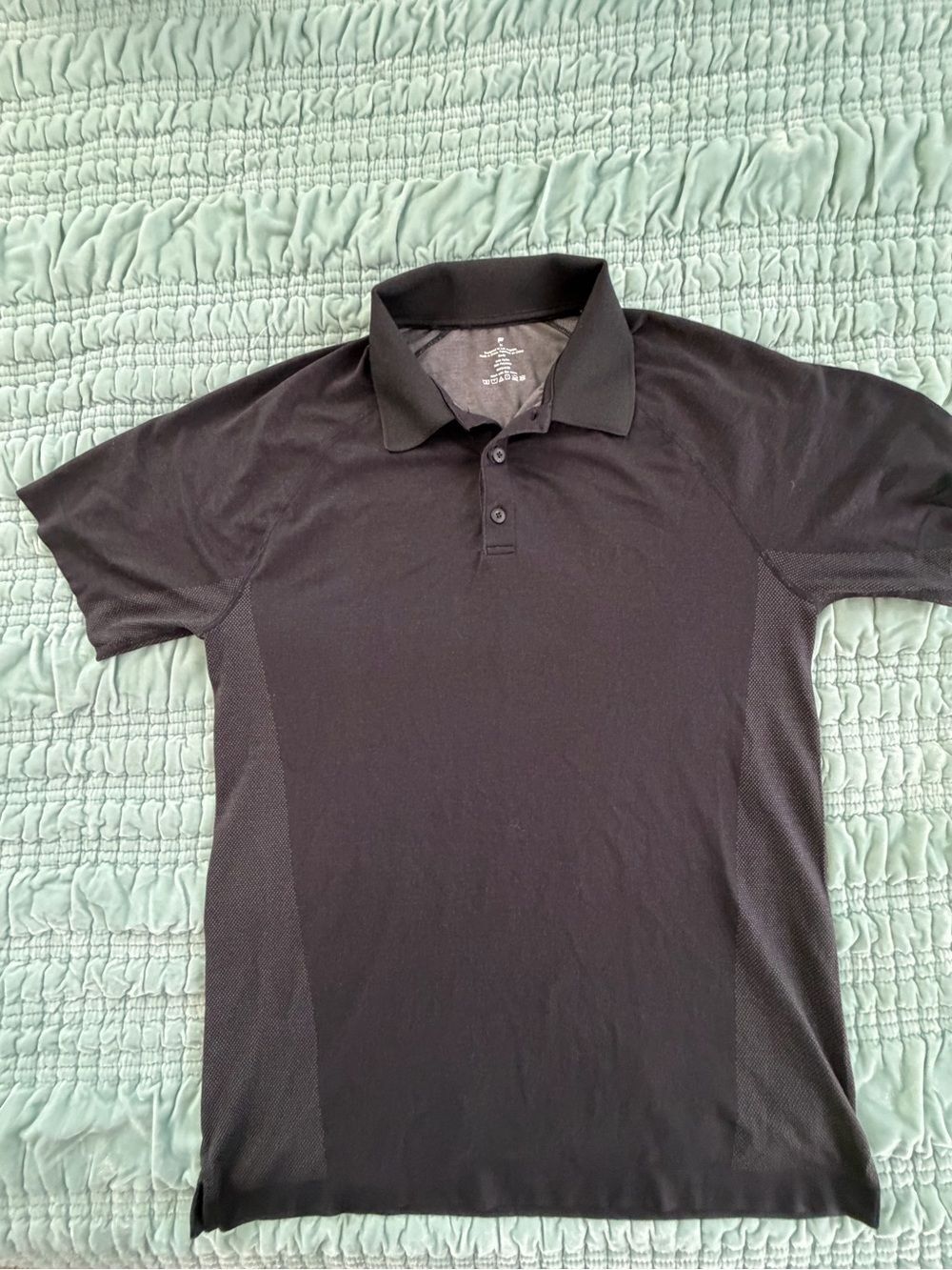 Fabletics Men's Black Performance Polo-Med